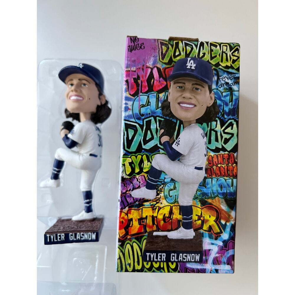 Tyler Glasgow Dodgers Bobble Head New In Box Los Angeles MLB Rare 2024